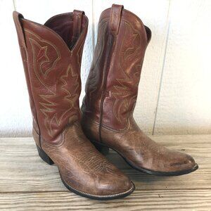 South Texas Custom Mens Bull Shoulder Cowboy Western Boots 10 D USA